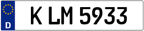 Trailer License Plate